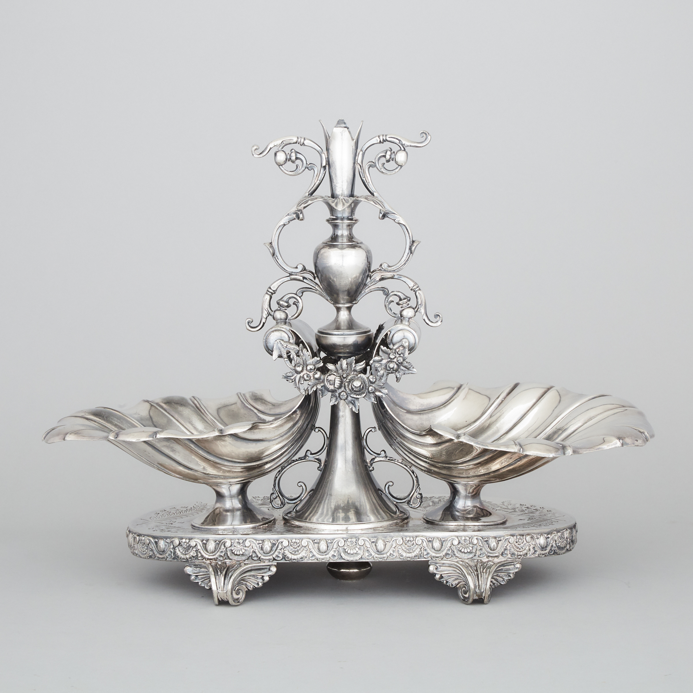 Victorian Silver Plated Epergne, James Deakin & Sons, late 19th century