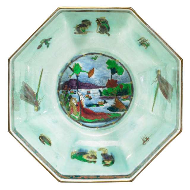 Wedgwood ‘Thumbelina’ and ‘Firbolgs’ Fairyland Lustre Octagonal Bowl, 1920’s