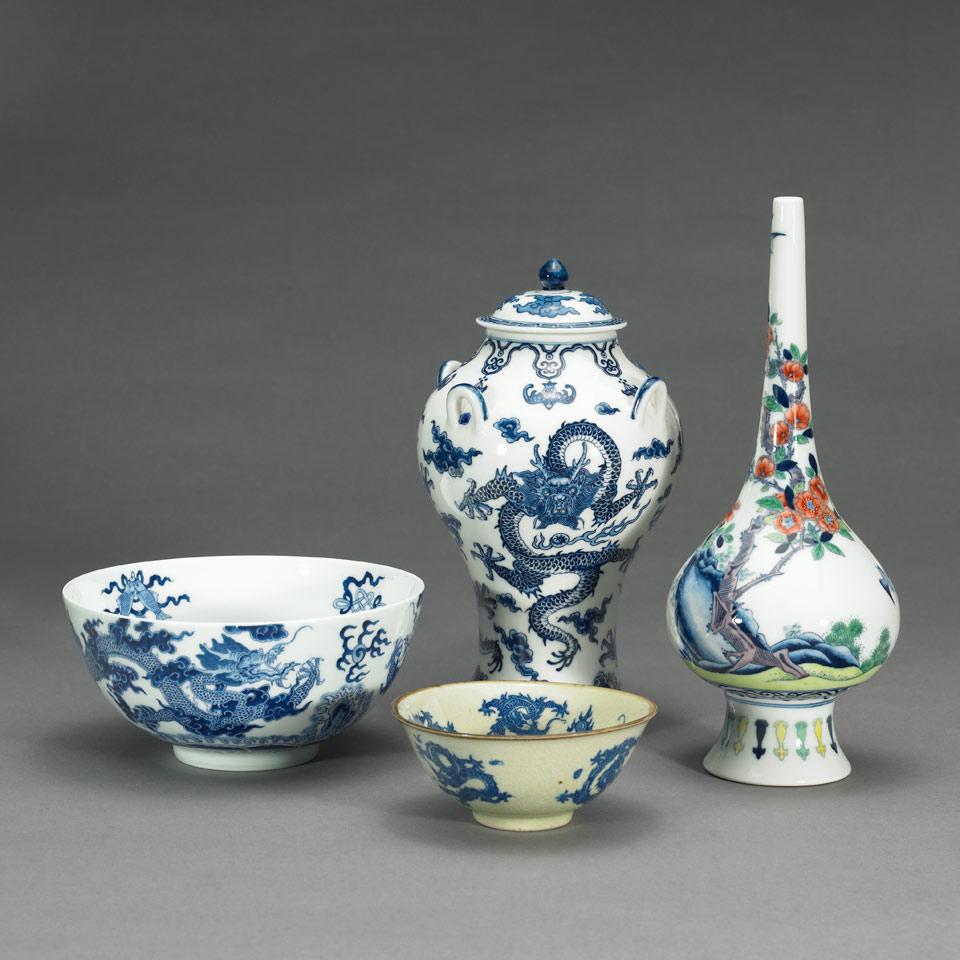Four Porcelain Vessels