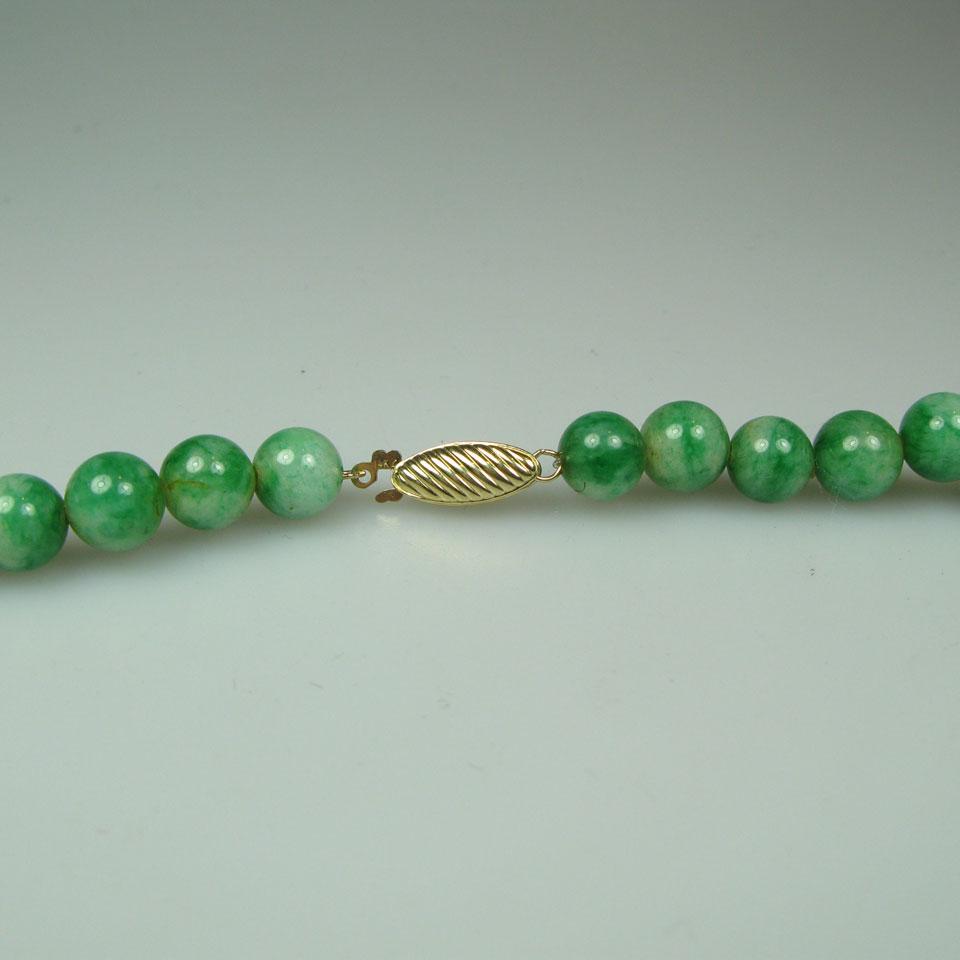 Single Strand Of Jadeite Beads