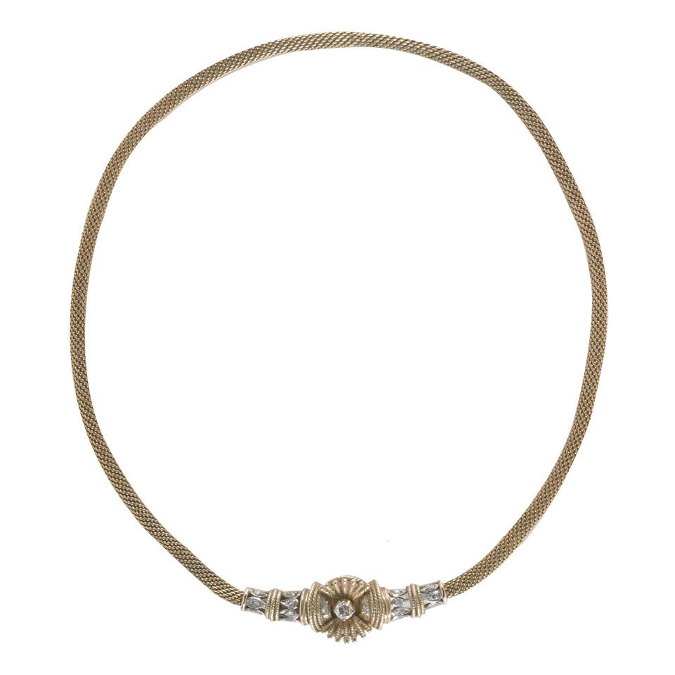 18k Yellow Gold Serpentine Necklace