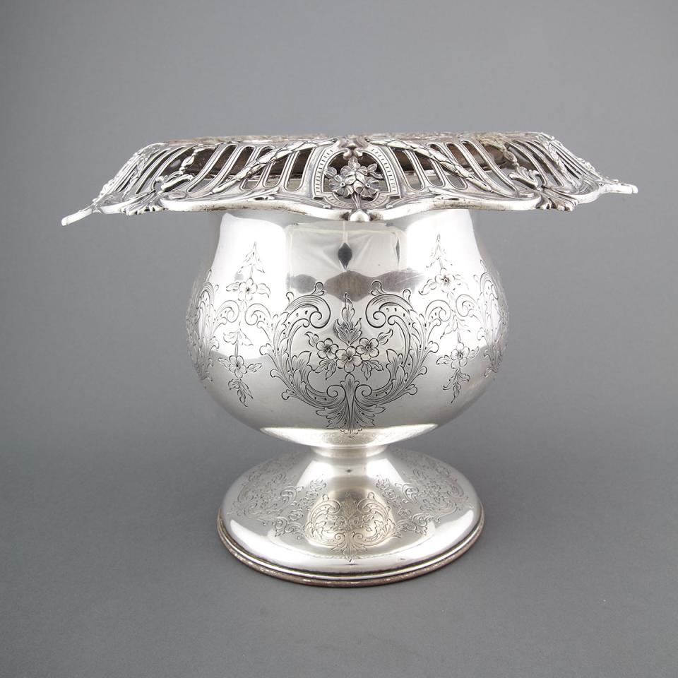 American Silver Large Vase, J.E. Caldwell & Co., Philadelphia, Pa., c.1900