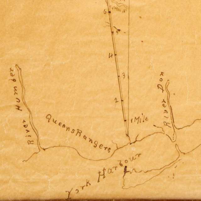 Survey for ‘Road of Communication from York to Nottawasaga Bay’, (Yonge Street) c.1796