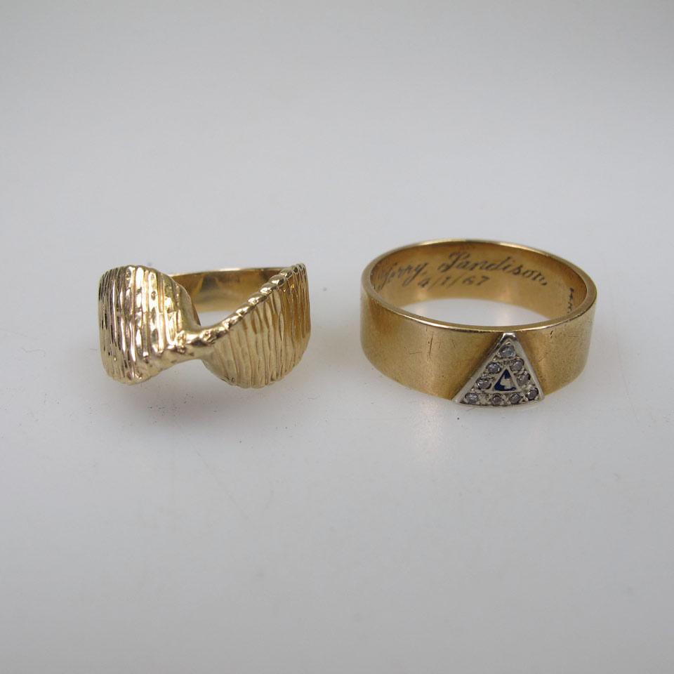 14k Yellow Gold Masonic Ring