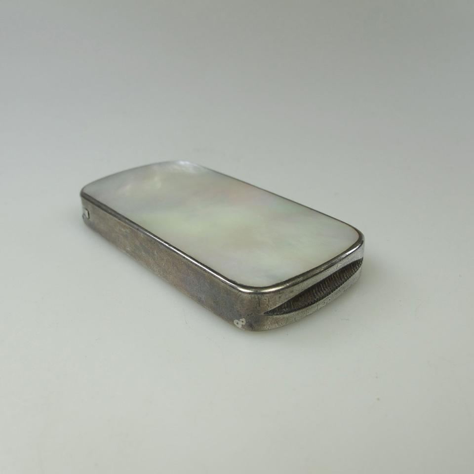 Webster Co. Sterling Silver And Mother-Of-Pearl Match Box