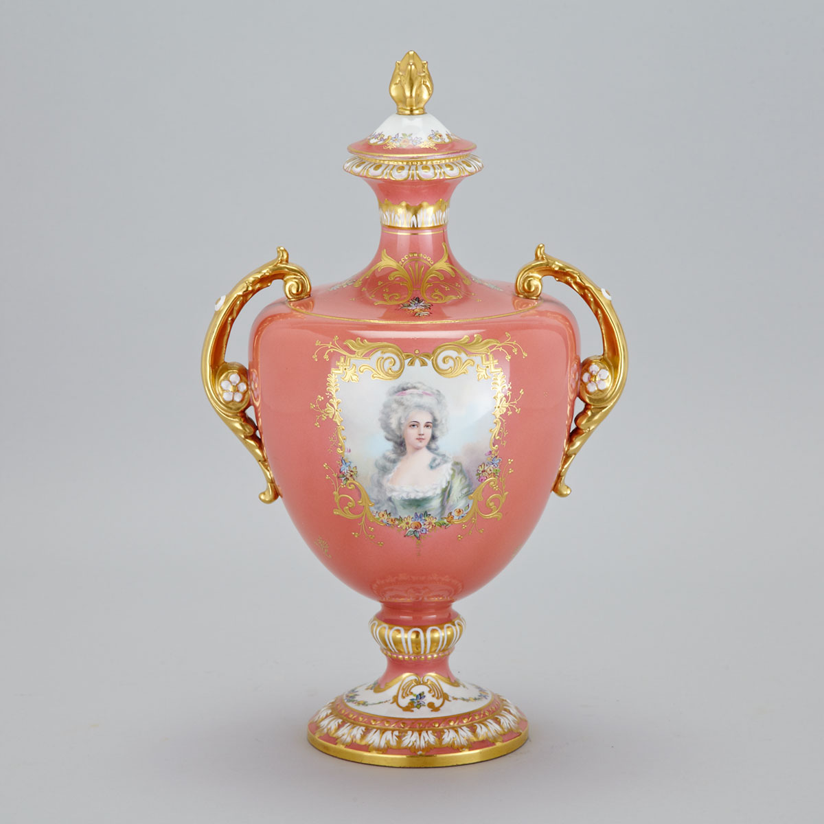 Royal Bonn Two-Handled Portrait Vase