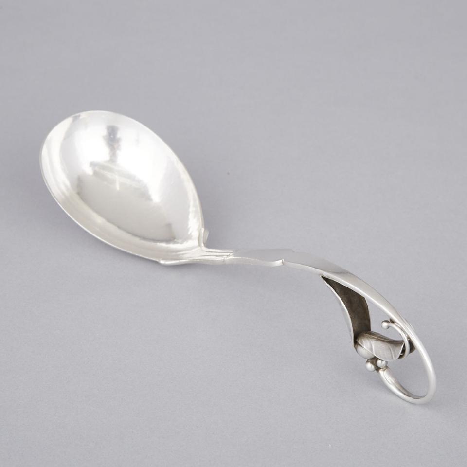 Danish Silver Serving Spoon, #141, Georg Jensen, Copenhagen, c.1933-44